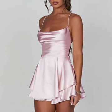 SALOE - BACKLESS SATIN DRESS