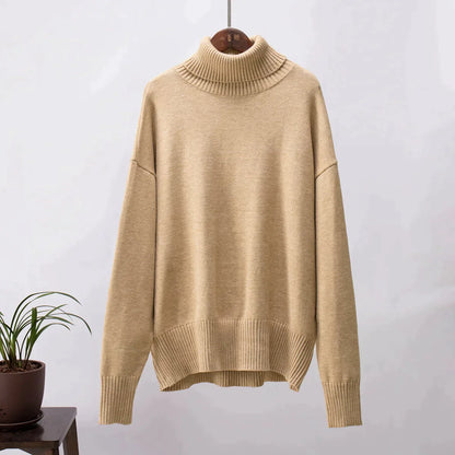 AMÈLIE - OVERSIZED TURTLENECK SWEATER IN COTTON