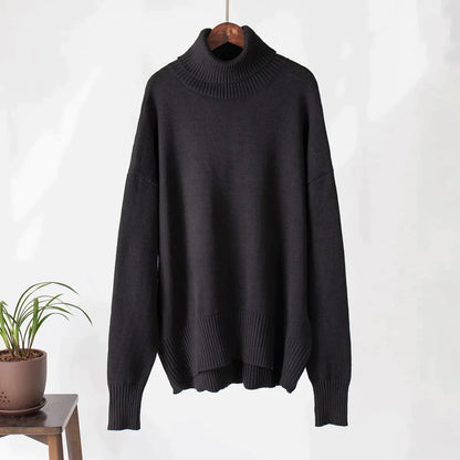 AMÈLIE - OVERSIZED TURTLENECK SWEATER IN COTTON