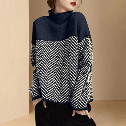 DANIELA - COTTON TURTLENECK SWEATER