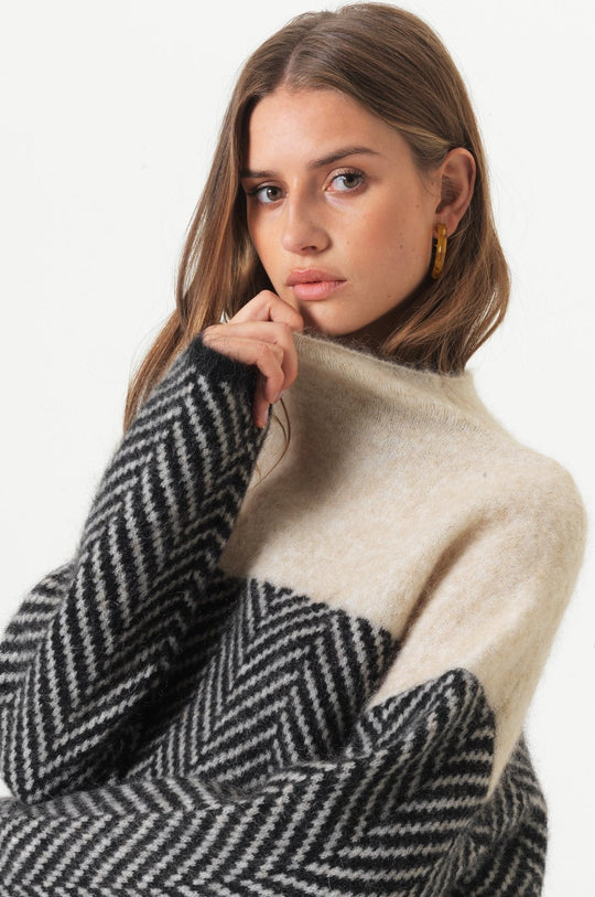 DANIELA - COTTON TURTLENECK SWEATER