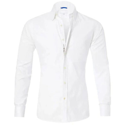 MAXIMILIAN - WRINKLE-FREE SHIRT WITH ZIPPER