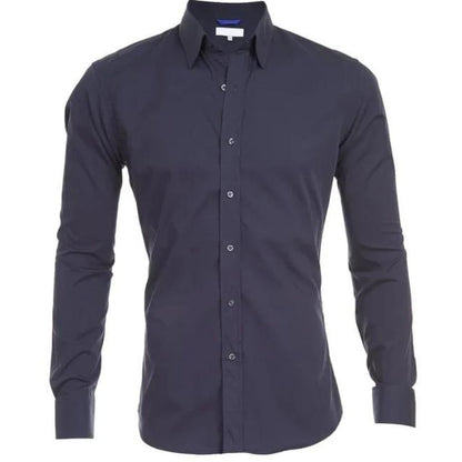 MAXIMILIAN - WRINKLE-FREE SHIRT WITH ZIPPER