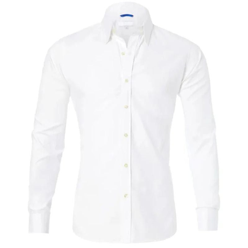 MAXIMILIAN - WRINKLE-FREE SHIRT WITH ZIPPER