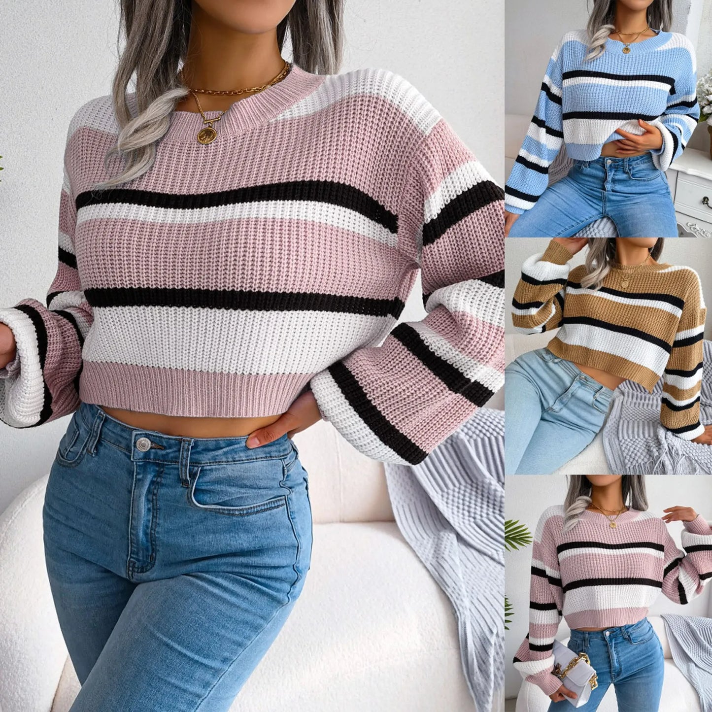 ROSALIE - LONG SLEEVE KNITTED SWEATER