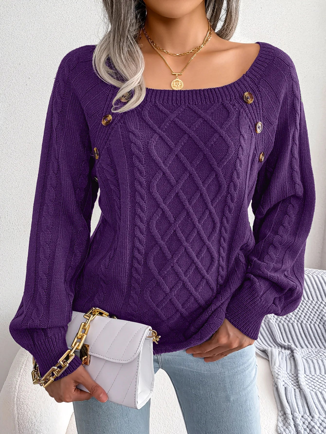 ALLEGRA - LONG SLEEVE KNITTED SWEATER