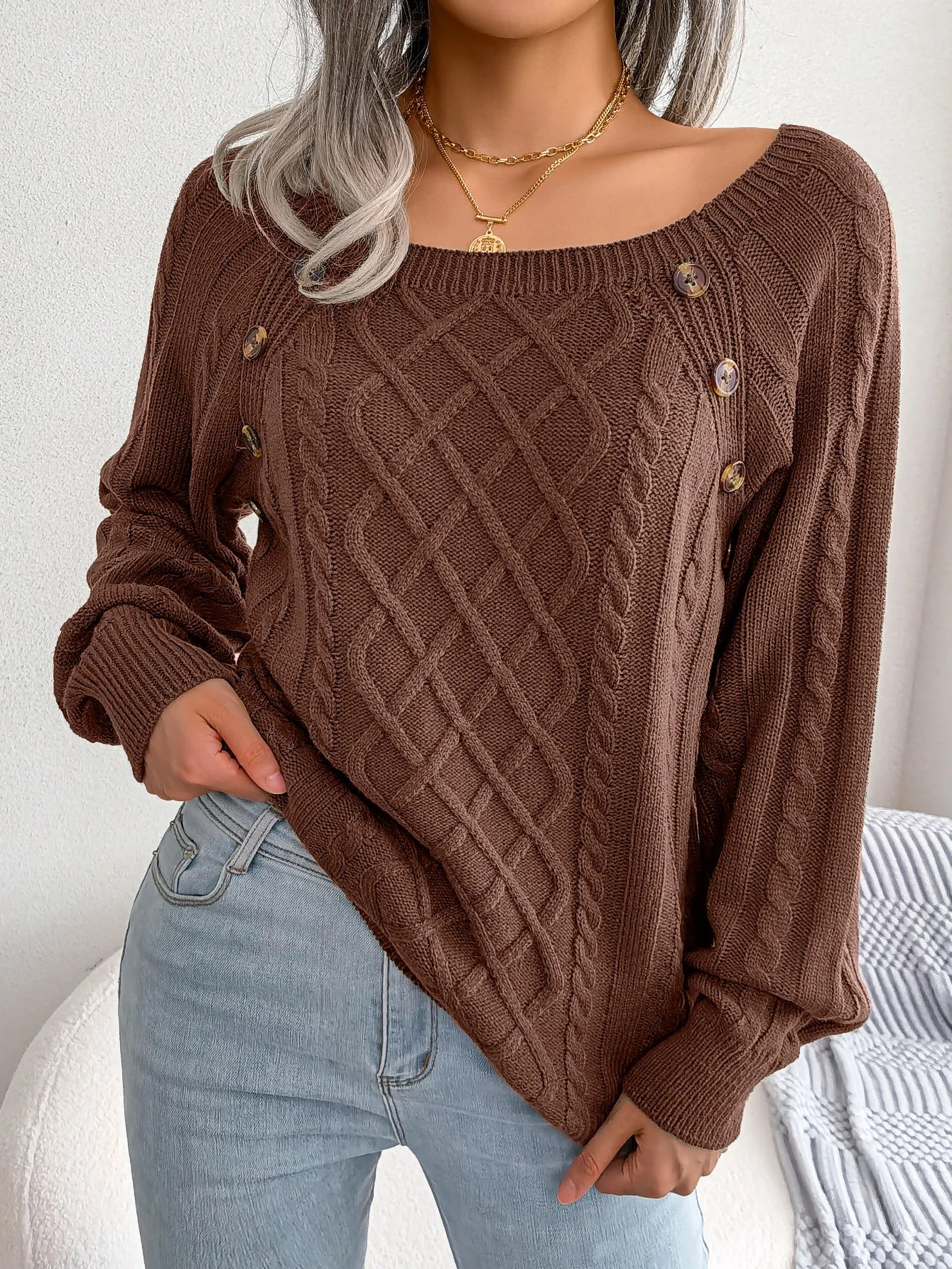 ALLEGRA - LONG SLEEVE KNITTED SWEATER