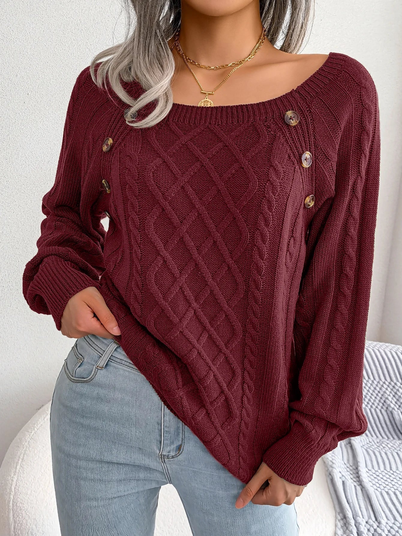 ALLEGRA - LONG SLEEVE KNITTED SWEATER