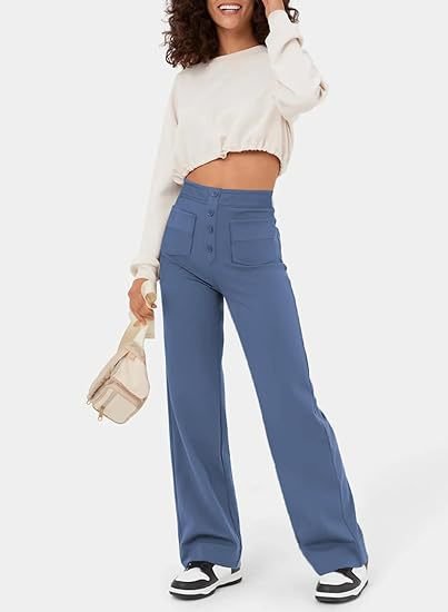 SOFIE - WAISTED ELASTISCHE CASUAL BROEK